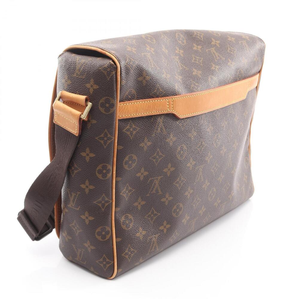 Louis Vuitton Abesses Shoulder Bag Canvas Leather Monogram Brown